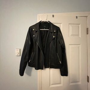 Faux leather jacket